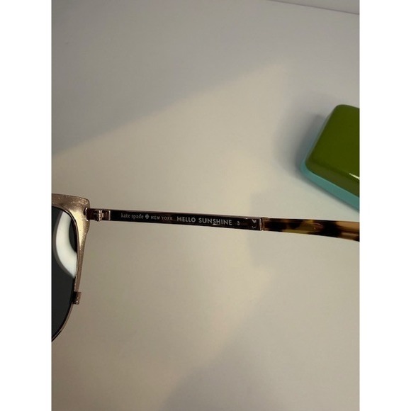Kate Spade New York Genice S ORRD peach Sunglasses Rose Gold Tortoise Cat Eye - Picture 7 of 10